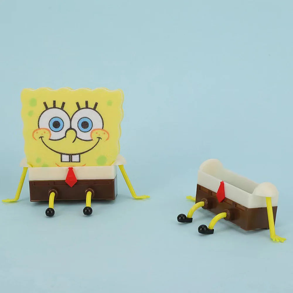 Escorredor do Bob Esponja de Utensílios de Cozinha Ferramenta de Limpeza Reutilizável