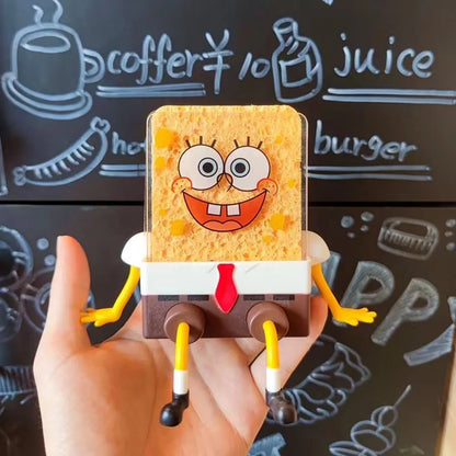 Escorredor do Bob Esponja de Utensílios de Cozinha Ferramenta de Limpeza Reutilizável