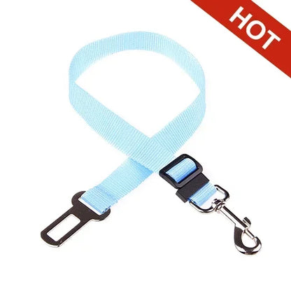 Cinto de segurança ajustável para cães e gatos, assento para animais de estimação, arnês para cães, clipe de chumbo, alavanca de segurançaog Collars Dog Accessoires