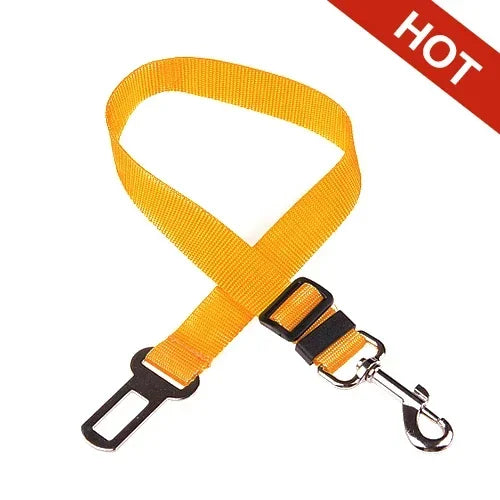 Cinto de segurança ajustável para cães e gatos, assento para animais de estimação, arnês para cães, clipe de chumbo, alavanca de segurançaog Collars Dog Accessoires