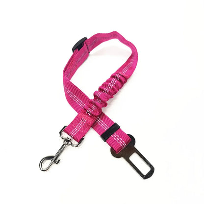 Cinto de segurança ajustável para cães e gatos, assento para animais de estimação, arnês para cães, clipe de chumbo, alavanca de segurançaog Collars Dog Accessoires