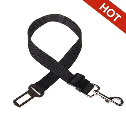 Cinto de segurança ajustável para cães e gatos, assento para animais de estimação, arnês para cães, clipe de chumbo, alavanca de segurançaog Collars Dog Accessoires