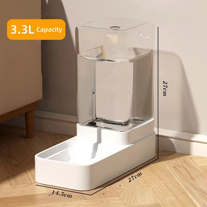 Alimentador para cães e gatos, dispensador automático de água para gatos e gatos, alimentador por gravidade, recipiente para armazenamento de alimentos