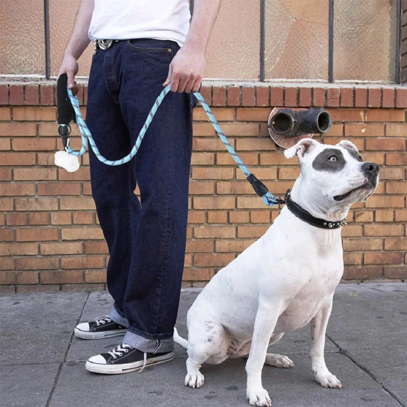 Trelas fortes para cães, 120/150/200/300cm, alça macia, trela reforçada, para cães pequenos, médios e grandes, suprimentos para cães grandes