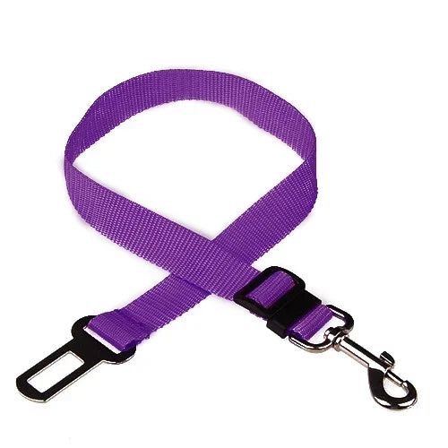 Cinto de segurança ajustável para cães e gatos, assento para animais de estimação, arnês para cães, clipe de chumbo, alavanca de segurançaog Collars Dog Accessoires