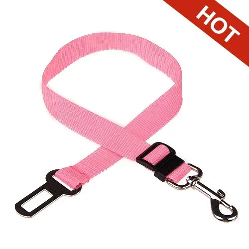 Cinto de segurança ajustável para cães e gatos, assento para animais de estimação, arnês para cães, clipe de chumbo, alavanca de segurançaog Collars Dog Accessoires