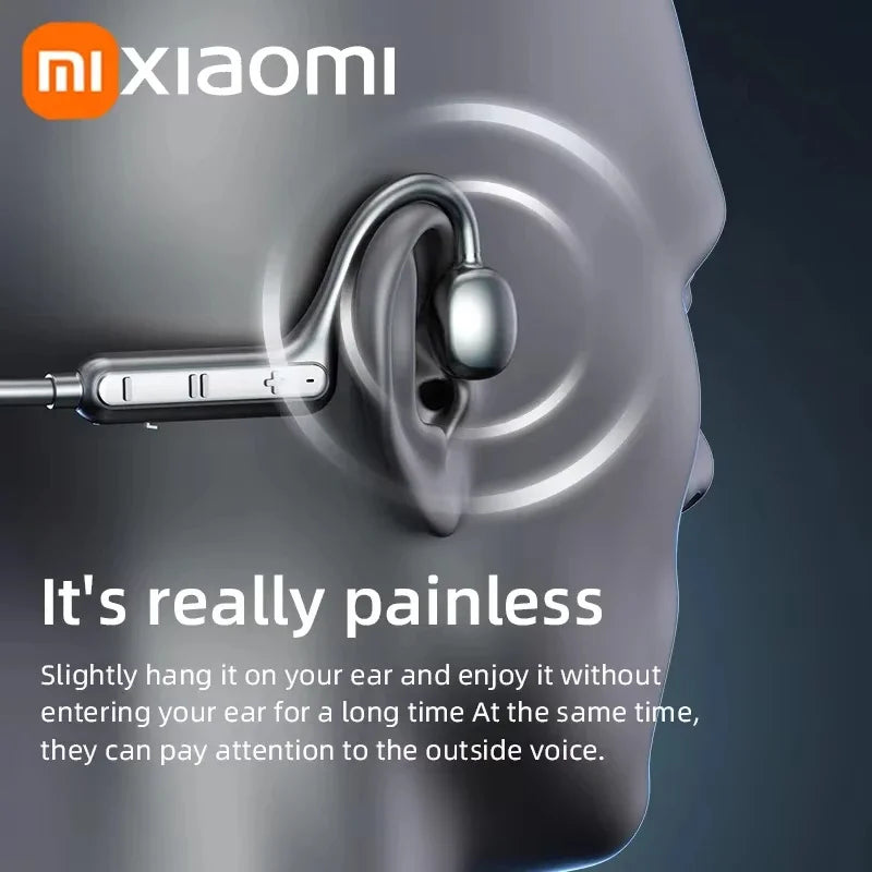 Xiaomi Bluetooth Fone de ouvido sem fio montado no pescoço Fones de ouvido abertos Alta potência Condução de som suave Bateria de longa duração